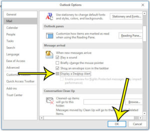 how disable desktop alerts outlook 4 How to Disable Desktop Alerts in Outlook for Office 365