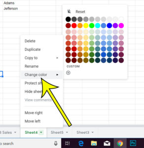 how add color tabs google sheets 2 How to Change the Color of the Sheet Tab in Google Sheets
