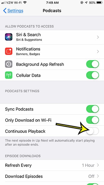 How to Stop Automatically Playing Podcasts on an iPhone - 18