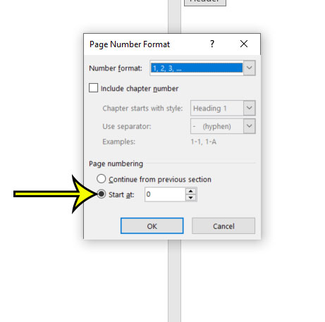 how to change page numbering in Microsoft Word