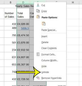 how to unhide columns in excel 3 How to Unhide Columns in Excel 2016