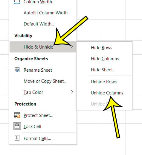 how-to-unhide-columns-in-excel-2016-techbase