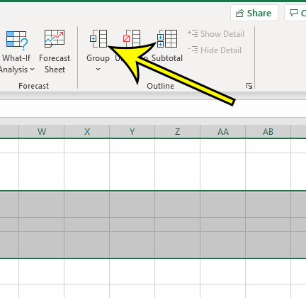 how to group rows in Excel for Office 365