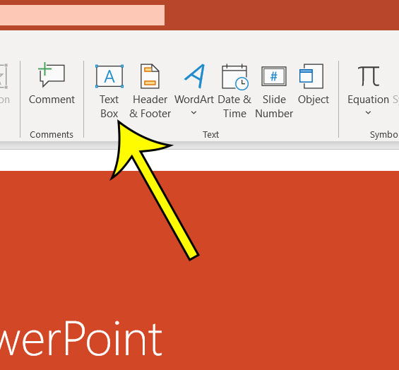 add a text box in Powerpoint
