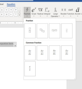 how to put fraction microsoft word 3 How to Make a Fraction in Word 2016