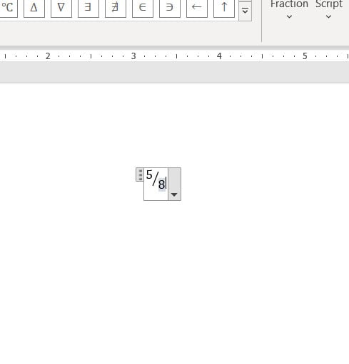 how to type fractions in microsoft word