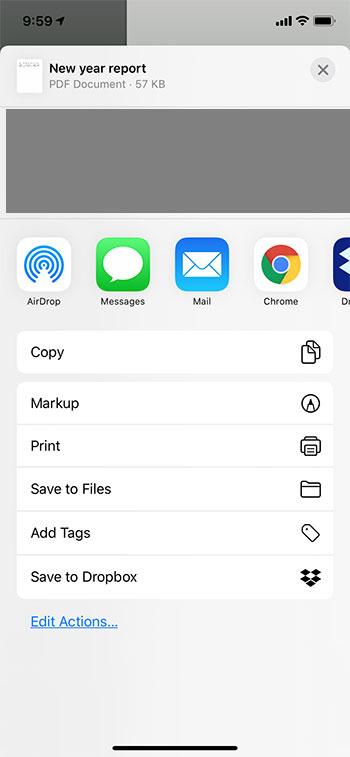 how to save as a PDF in Google Docs mobile