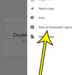 how to convert to Powerpoint in the Google Slides iPhone app