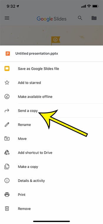 How to Convert to Powerpoint in the Google Slides iPhone App - 98