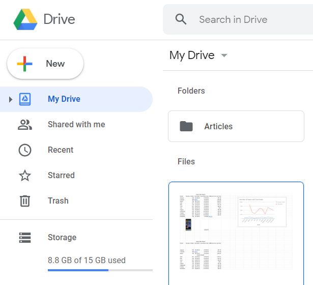 open your Sheets file in Google Drive