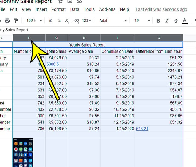 How to Make All Columns Same Width   Google Sheets - 17