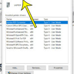 how to view installed printer drivers in Windows 10