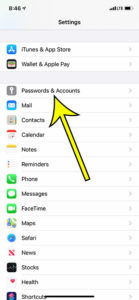 see saved passwords on iphone