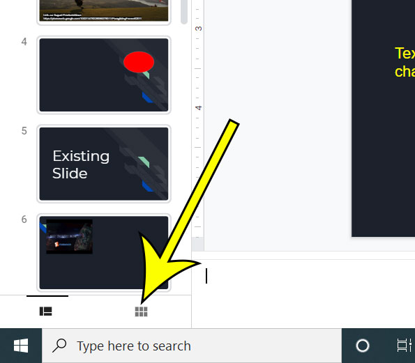 how to switch to grid view in Google Slides