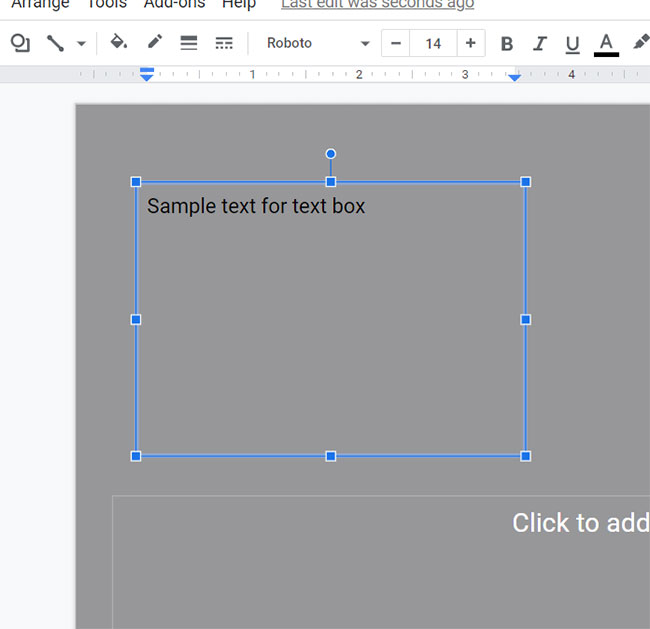 how to add a textbox in Google Slides