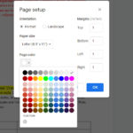 Google Docs change background color