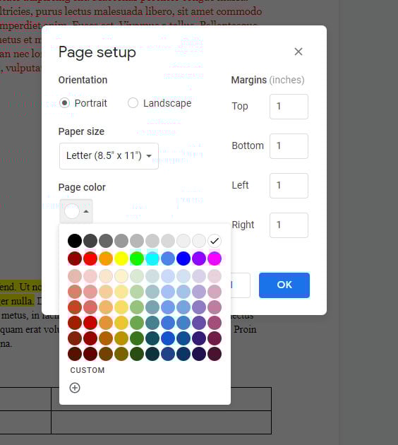 How To Change Google Docs Background Color Pinatech