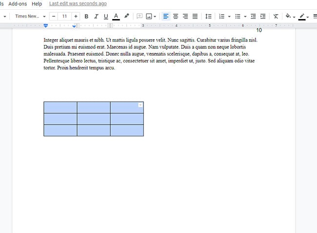 how to make a picture smaller on google docs