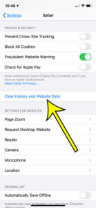 how to clear iPhone 6 Safari history