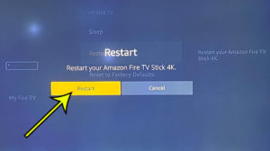 restarting an Amazon Fire TV Stick