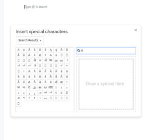 how to add letter accent to google docs