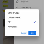 how to save a Google Doc file to the iPhone