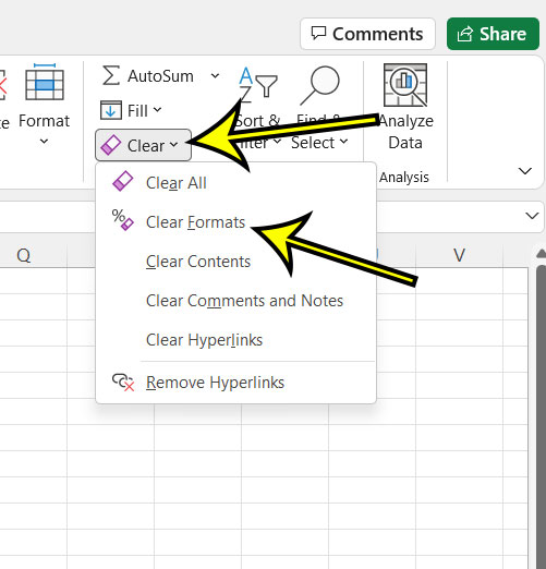 how to remove the underline from a hyperlink in Excel 2013