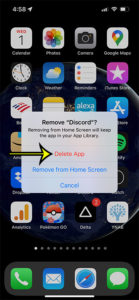 how to uninstall apps on iPhone SE