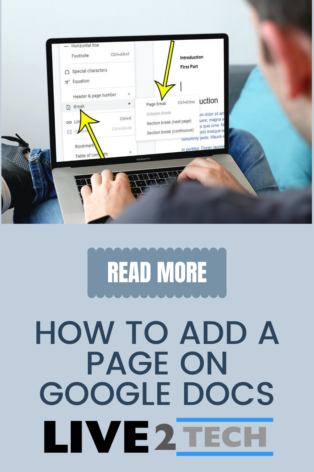 How Add A Page On Google Docs