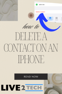 How to Delete a Contact on an iPhone 13
