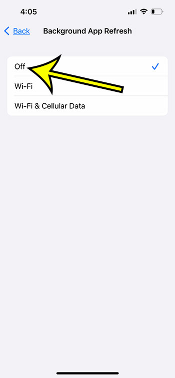 How to Turn Off the Background App Refresh iPhone 13 Setting - 7