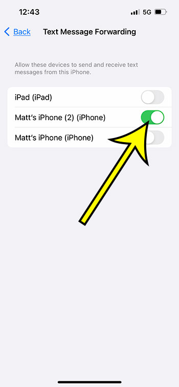 how to forward text messages on iPhone 13