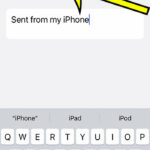 how to change or remove the iPhone email signature