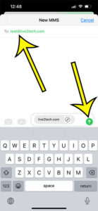 how to email text messages on iPhone