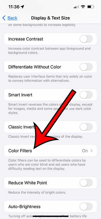 select Color Filters