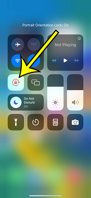 how to enable or disable portrait orientation lock on iPhone 14