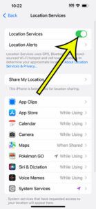 how to turn off iPhone 14 location