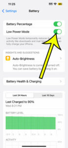 how to turn on iPhone 14 Low Power Mode