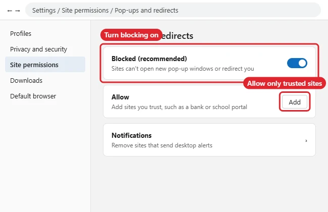How to Stop Pop-Ups on Windows 11 1 Windows 11 Settings Notifications page with tips and suggestions turned off
