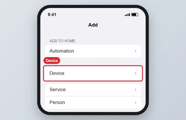 How to Set Up a Google Nest Hub (Step-by-Step) 1 Smart home app Add menu with Device highlighted