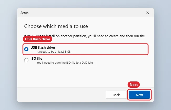 File Explorer This PC showing a USB drive under Devices and drives