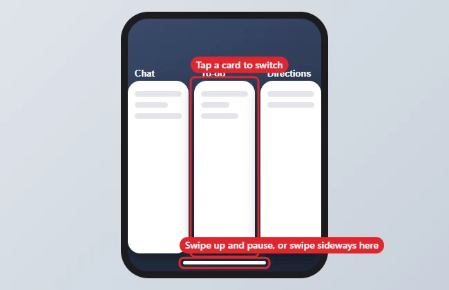 How to Switch Between Apps on iPhone 13 1 Phone App Switcher showing recent app cards and the home indicator at the bottom