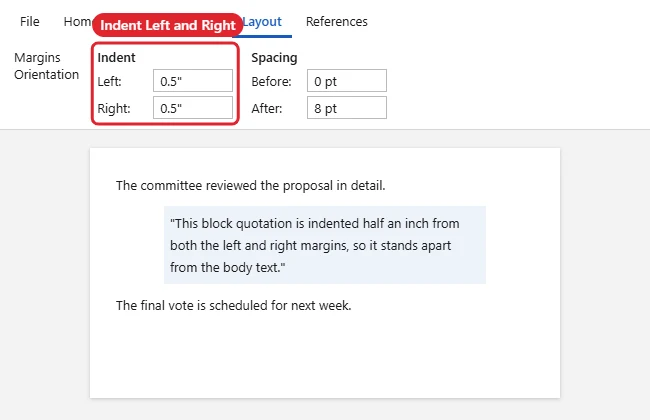 Adjust List Indents dialog with Number position, Text indent and Follow number with settings