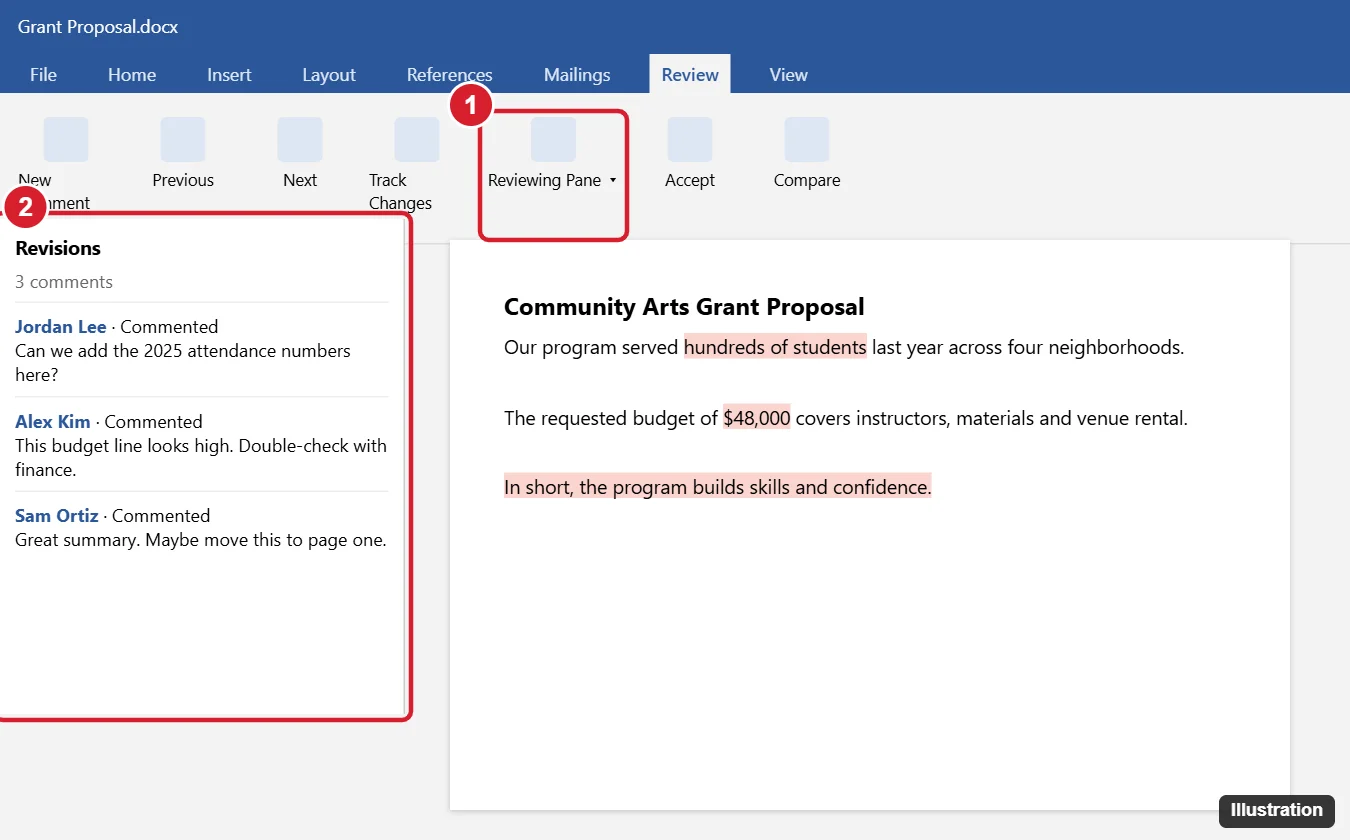 Spreadsheet in Page Layout view with a ruler in inches and the Column Width dialog set to 1.5 inches